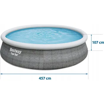 Bazén Kulatý lešený Bazén Bestway 457 x 457 cm