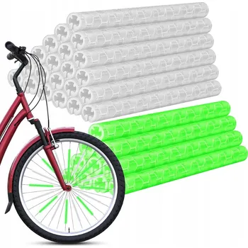 REFLEXNÍ TRUBIČKY NA KOLA DO VÝPLETU KOLA, TYČKY, SADY 72 KS