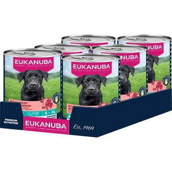 Krmivo pro psa 24x400g Eukanuba Adult Rich in Beef with Pumpkin - výhodné balení
