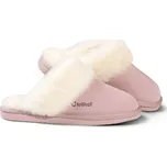 Fellhof Pohodlné dámské kožené pantofle s jehněčí vlnou Barva: růžová, Velikost: 38
