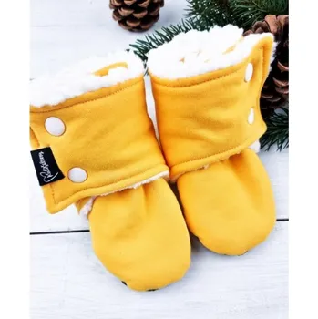 Capáčky Zimní capáčky s beránkem - Yolk 12 - 18M