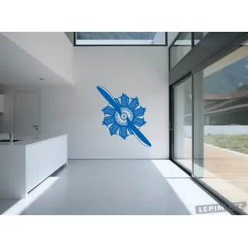 Samolepící dekorace Lepime.cz Hvězdicový motor Barva: 052 - Azurově modrá, Velikost: 100x90cm