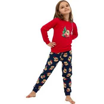 Dívčí pyžamo Dívčí pyžamo CORNETTE 594/186 TEDDY červená 98/104 0