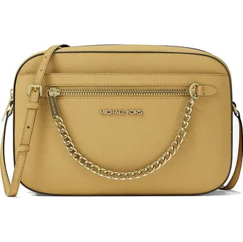 Kabelka Michael Kors Jet Set Large Saffiano Leather Crossbody Bag Honey