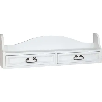 Komoda ARTEN (NANO Systems s.r.o.) Rustikální dřevěná police POPRAD COS10 - bílé vosky