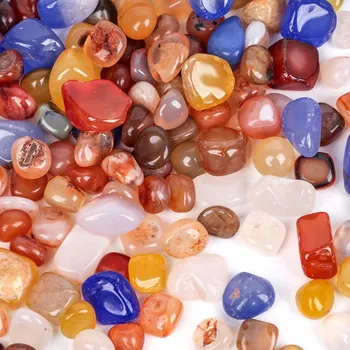 Zahradní dekorace Dekorativní kamínky z pryskyřice 0,8-1 cm Do akvária, květináče, vázy 225 g