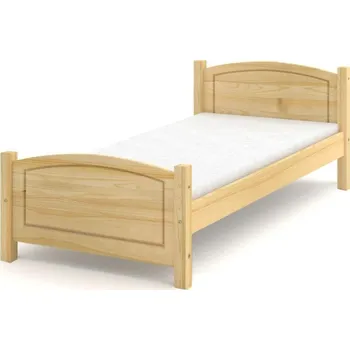 Postel KLASA-NÁBYTEK.cz Dvoulůžková postel OMEGA - borovice ROZMĚR: 140 x 200 cm - ATYP