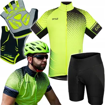 Cyklistické kalhoty Pánský cyklistický overal vel M, teplákovka, Kraťasy rukavice