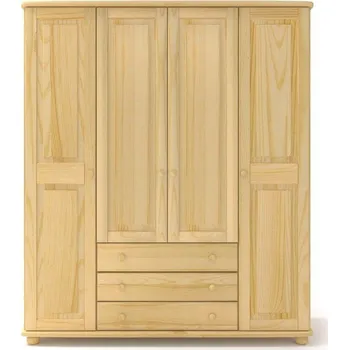 Šatní skříň KLASA-NÁBYTEK.cz Skříň 4+3P - borovice