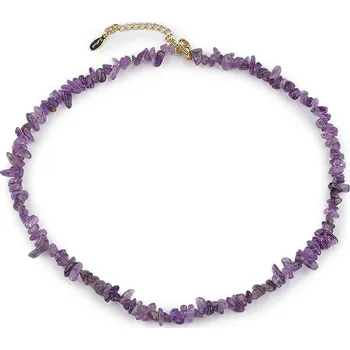 Náhrdelník Náhrdelník ze zlomků minerálů Varianta: 4 ametyst, Balení: 1 ks