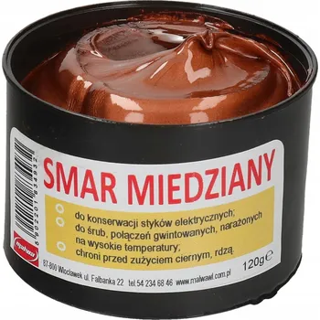 Vrták MAZIVO MĚDĚNÝ KROUŽEK PLECHOVKA 120g KONTAKTY ZÁVITY