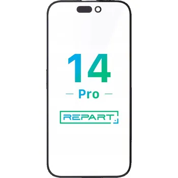 Pouzdro na mobilní telefon Apple iPhone 14 Pro Glass - with Front Bezel and OCA Glue - 10 PCS - Black