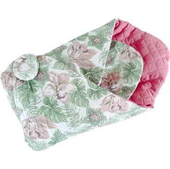 Dětská deka Mušelínová oboustranná dětská zavinovačka, růžová