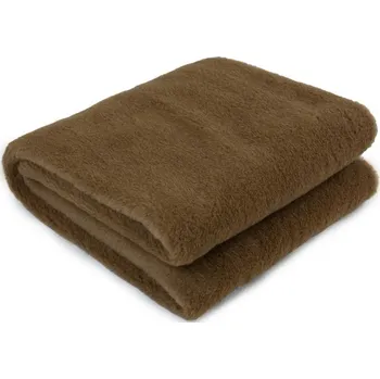 deka WN Vlněná deka kombinace velbloudí a merino vlna 180 x 200 cm hnědá