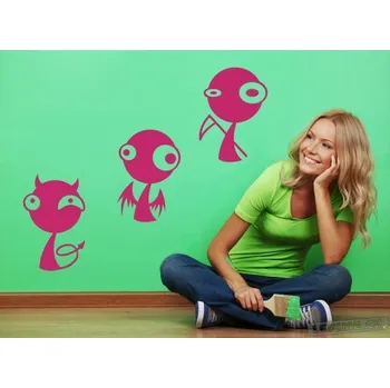 Samolepící dekorace Marťánci Barva: 041 - Růžová, Velikost: 3x 30x50cm