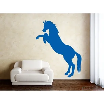 Houpací kůň Divoký kůň Barva: 052 - Azurově modrá, Velikost: 90x105cm, Varianta: Pravá