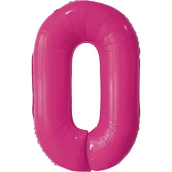 Balónek Fóliový balónek 32" ČÍSLICE 0 Růžový PINK