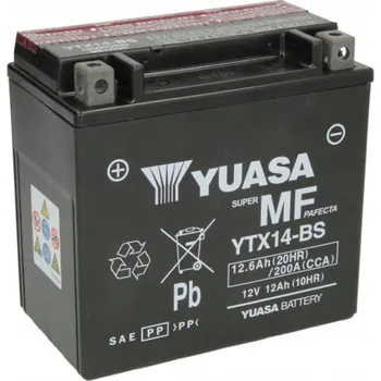 Motobaterie Motocyklová Akumulátor Yuasa YTX14-BS