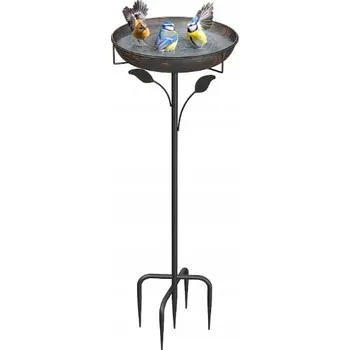 Krmítko pro ptáka NAPÁJEDLO PRO PTÁKY VENKOVNÍ ZAHRADNÍ MISKA NA VODU K ZAPÍCHNUTÍ NA NOŽIČCE