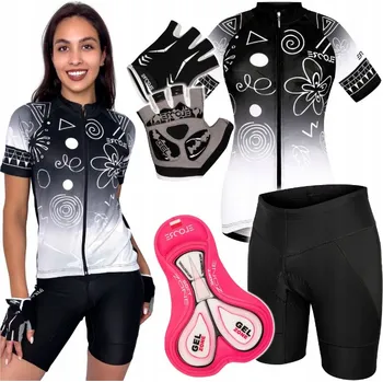 Cyklistické rukavice Dámský cyklistický teplákovka vel. L XL, cyklistické Kraťasy a gelové rukavice