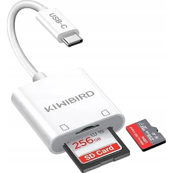 Čtečka paměťových karet KiWiBiRD Čtečka karet SD USB C, adaptér Micro SD na typ C OTG