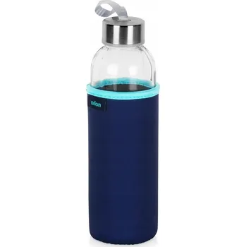 SKLENĚNÁ láhev na nápoje a vodu, džus, limonádu, koktejl, smoothie lahev na pití 0,6 l