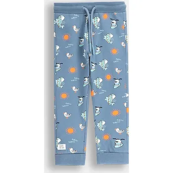 Kojenecké tepláky Coccodrillo modrá barva, HOLIDAY SPLASH BOY NEWBORN WC5122101HBN 55X, vel. 86