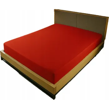 Prostěradlo PROSTĚRADLO JERSEY S GUMOU 140x220 ČERVENÉ