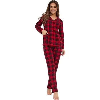 Dámské oblečení Dámské rozepínací pyžamo CORNETTE 482/423 TRACY červená L 0