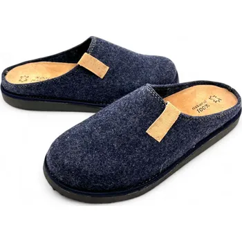 Dámské pantofle Pánské zdravotní pantofle vlněná plsť tmavě modré Velikost: 45