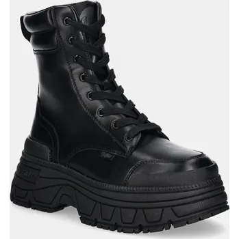Dámská obuv Nízké kozačky Buffalo Fusion Lace Up Mid 1622519.BLK černá 99X, EUR 41