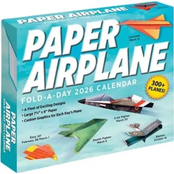 Cizojazyčná kniha Paper Airplane 2026 Fold-A-Day Calendar - Lee, Kyong a Mitchell, David