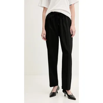 Dámské kalhoty Kalhoty s příměsí vlny MM6 Maison Margiela S52KA0512.M35153 černá 99X, vel. L