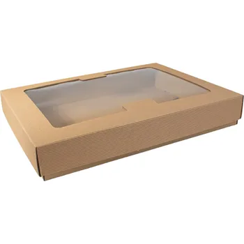 Jednorázové nádobí Krabice s oknem 400/300/60mm 10ks