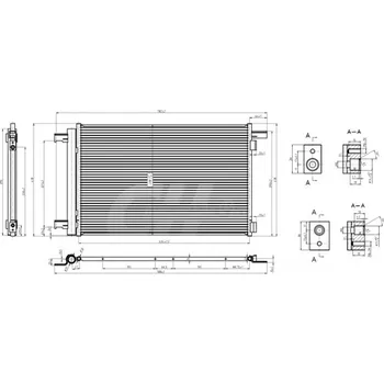 Výparník klimatizace Hart 621 659 Kondenzátor, klimatizace