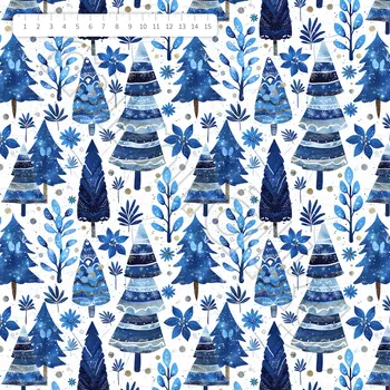 Modré stromečky úplet by MIMI [supreme]