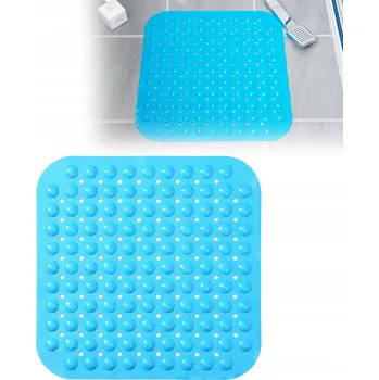 PROTISKLUZOVÁ PODLOŽKA DO VANY NEBO SPRCHY S PŘÍSAVKAMI, ODOLNÁ, MODRÁ