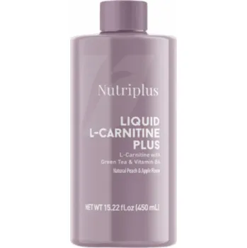 Farmasi Nutriplus L-karnitin s příchutí Broskev&Jablko 450 ml (Osvěžující ovocná chuť)
