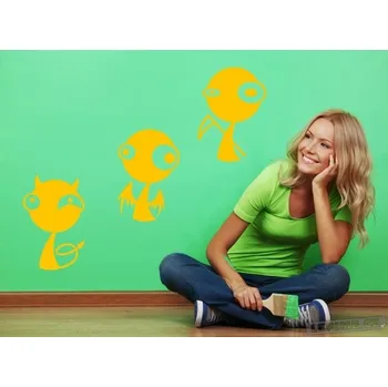 Samolepící dekorace Marťánci Barva: 021 - Žlutá, Velikost: 3x 30x50cm