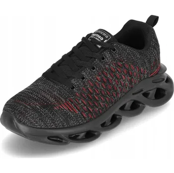 Pracovní obuv NESTIGO BK-RD Pracovní polobotky BOZP bez ocelové špičky, sportovní tenisky, velikost 41