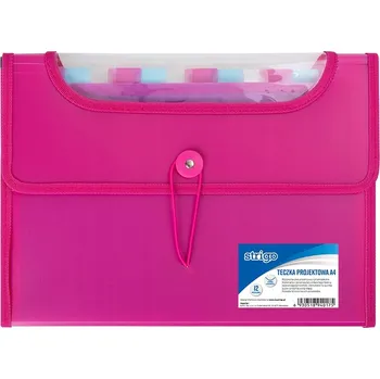 Harmoniková složka A4 Strigo RŮŽOVÁ SLOŽKA složka na dokumenty růžová A4