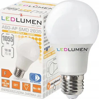 Žárovka LED žárovka LEDLUMEN E27 A60 1055 lm 10 W 270° CCD teplá bílá
