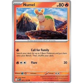 Karetní hra Numel 021/132 - Mega Evolution Typ karty: Reverse Holo