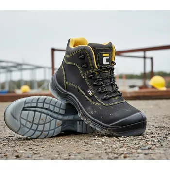 Pracovní obuv CERVA GROUP Obuv BLACK KNIGHT TPU MF S3, NON METALLIC Velikost 46 (UK-11) černá/žlutá