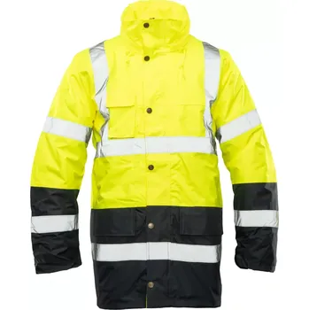 Pracovní oblečení Polstar Benefit PARKA HI-VIS zimní bunda Yellow/Black
