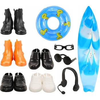 Doplněk pro panenku OBLEČENÍ PRO PANENKY CHLAPCE – KALHOTY, DOPLŇKY, OBLEK, BOTY, BUNDA