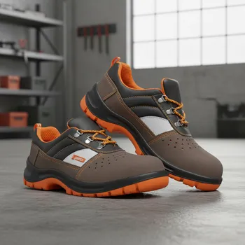 Pracovní obuv CERVA GROUP Polobotky LAMBDA NEOS S1 Velikost 46 (UK-11) šedá/oranžová