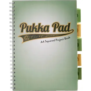 Sešit Sešit A4 s mřížkou Pukka Pad, 100 listů