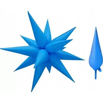 Balónek Fóliový balónek hvězda 48 CM modrý 1 Ks NAROZENINY OSLAVA BABY SHOWER 4D