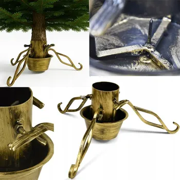 Stojánek na vánoční stromek Kovový stojan na vánoční stromek s miskou na vodu 54 cm